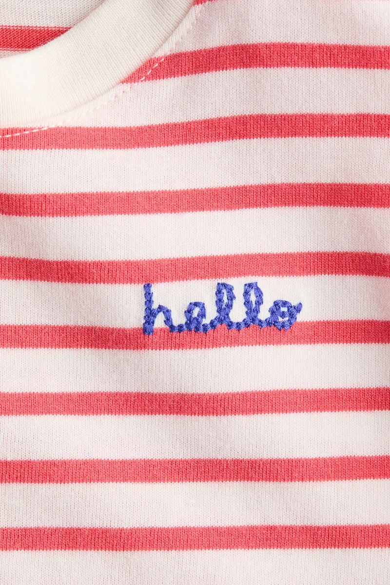 H&M Embroidery-detail T-shirt