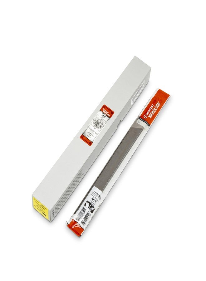 Nicholson Crescent Nicholson 10" Rectangular Double Cut Hand Second File - 06001NN - Image 1
