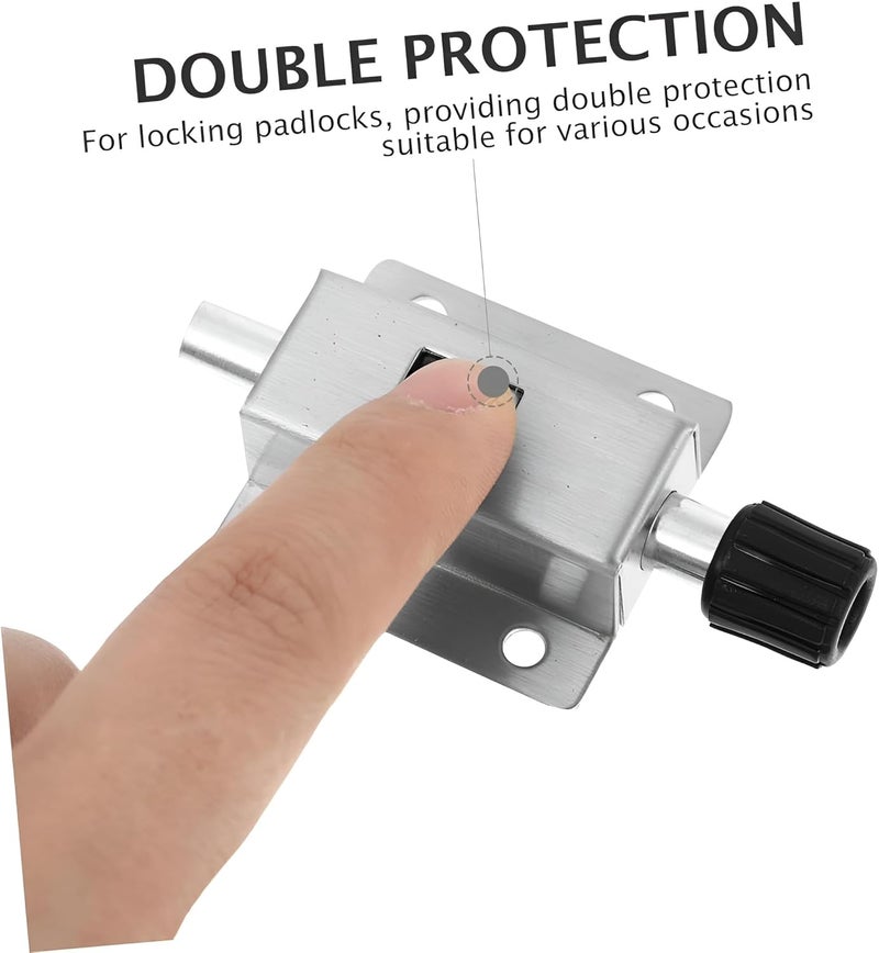 HaRvic HaRvic Stainless Steel Door Bolt Safety Push Button Spring Loaded Latch High Quality AntiTheft Door Bolt Locks Latch 3 Inch Long Stainless Steel Spring Door Latch  - Image 4