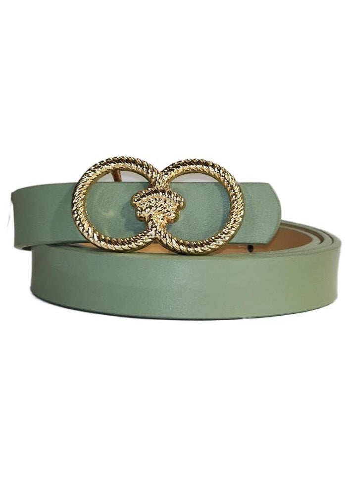 Party 1PC Stylish Round Buckle Belt For Jeans Pants  - Image 1