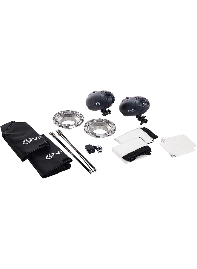 PROMASS Portable Photo Studio Light Box,12"x12"(30 * 30cm) Professional Dimmable Shooting Tent Kit with 112 LED Lights & 6 Backdrops for Jewelry and Small Items Product Photography  - Image 1