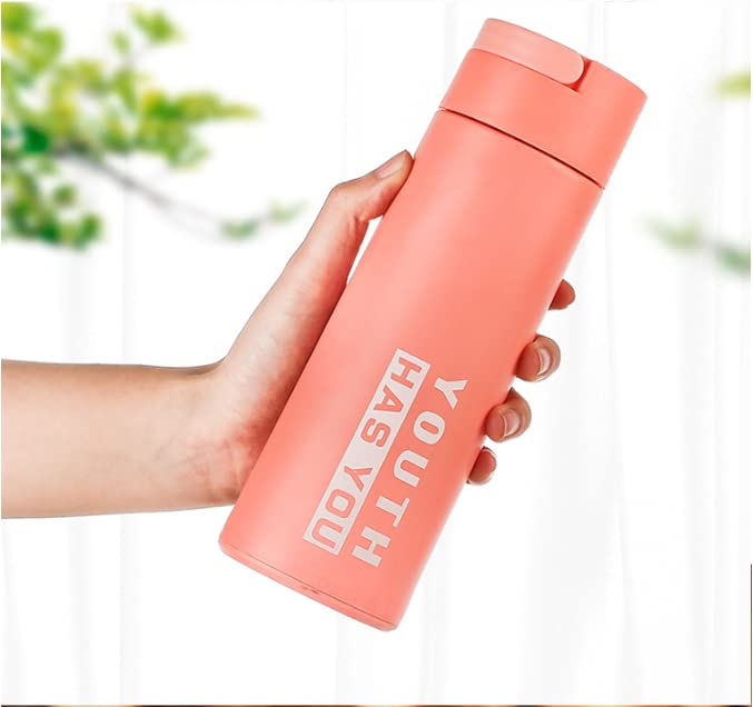 ZEBROC Zebroc YOUTH HAS YOU GLASS WATER BOTTLE 450ML Double layer Plastic glass water cup creative gift cup advertising cup heatresistant glass water cup sealed bracelet cup portable car cup  - Image 5
