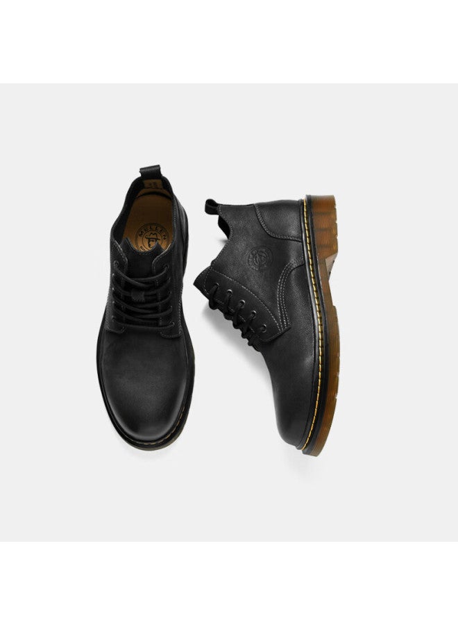 Mellen British Fashion Work Boots Trendy Martin Boots Vintage Casual Men's Boots Mrd97329 Black Size 40 - Image 2