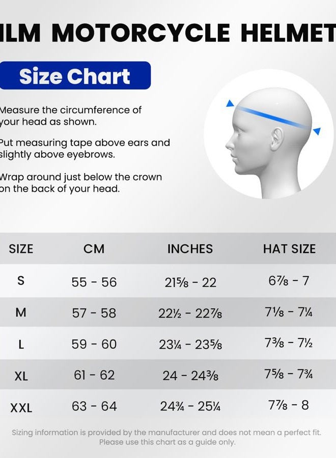 ILM Open Face Motorcycle 3/4 Half Helmet for Dirt Bike Moped ATV UTV Motocross Cruiser Scooter DOT Model 726X (Matte Black,S - Image 2