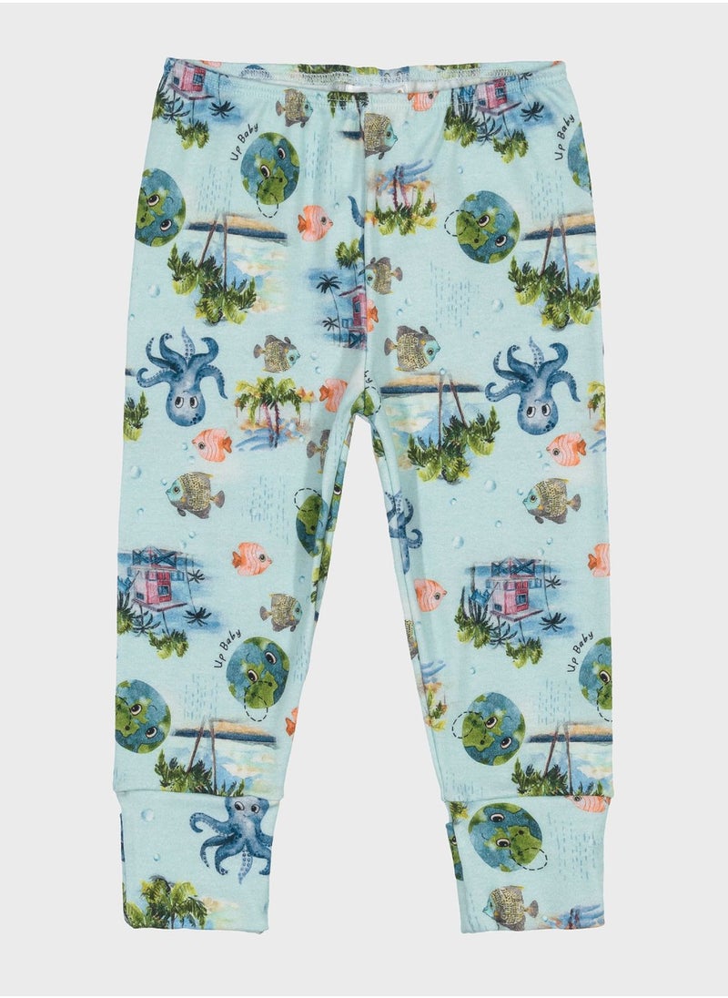 Up Baby - Infant Printed Sweatpants - Image 1