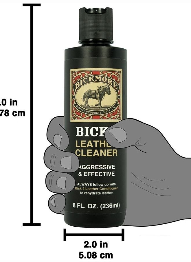 Bickmore - Bick 1 Leather Cleaner 8 oz - Clean Dirt, Oil, Sweat, Salt, and Water Stains from All Colored, White, and Black Leather - Image 1