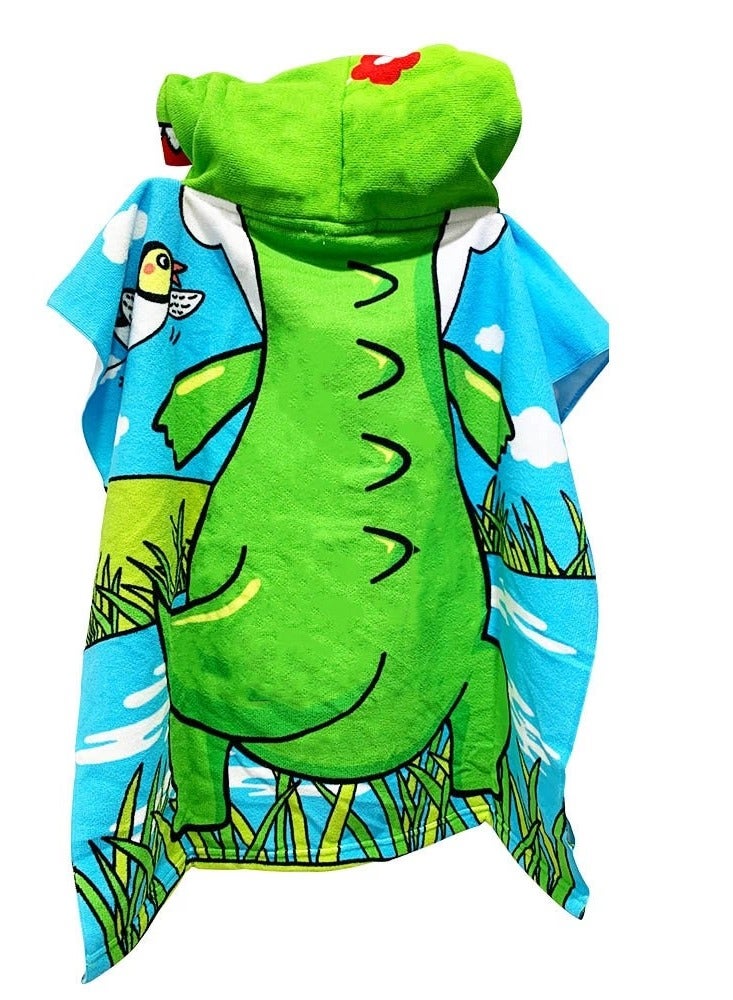 Kids Hooded Towel – 60 x 120 cm | Multicolor Dinosaur Designs | Soft  Fun Bath Towel for Children | Absorbent Toddler Bathrobe | Perfect for Kids After Bath or Pool | Cute Dino Hooded Towel for Boys  Girls - Image 5