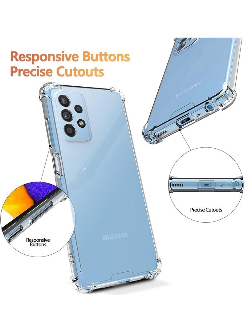 LEDIN Case for Samsung Galaxy A23 Clear Case Soft Flexible Silicone Back Cover Shockproof Anti Scratch Case with Reinforced Bumper Corner Compatible for Samsung Galaxy A23 Clear - Image 4