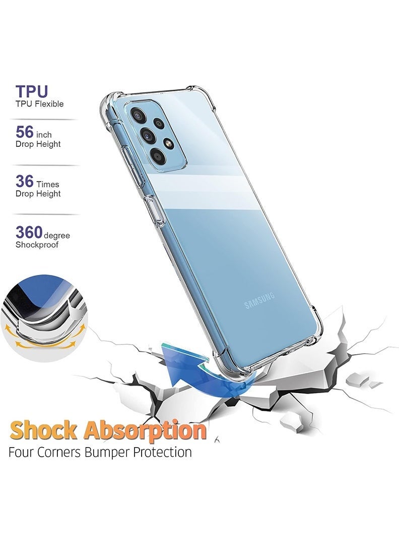 LEDIN Case for Samsung Galaxy A23 Clear Case Soft Flexible Silicone Back Cover Shockproof Anti Scratch Case with Reinforced Bumper Corner Compatible for Samsung Galaxy A23 Clear - Image 5