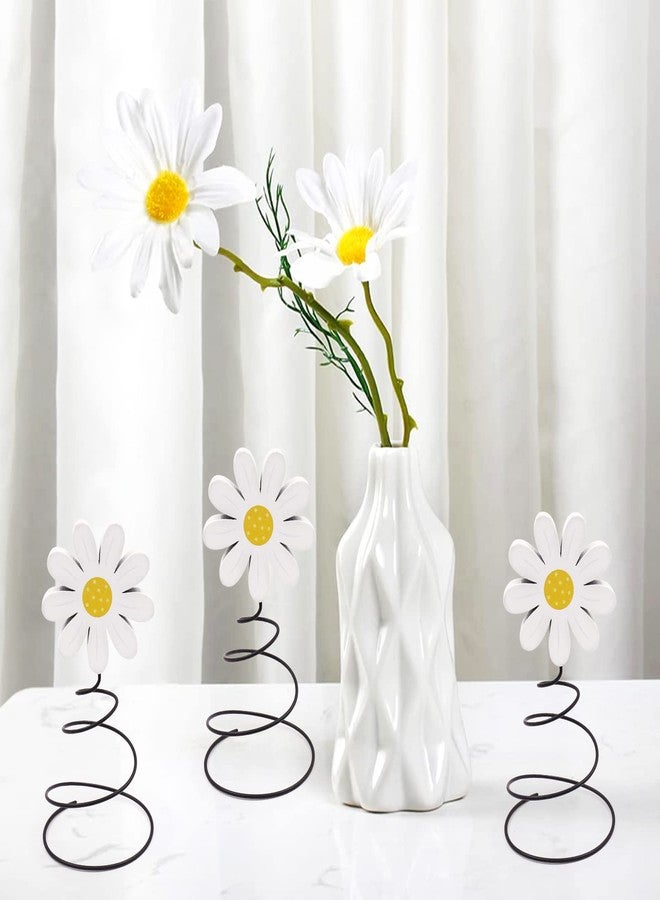 Xylolfsty Daisy Tiered Tray Decor Spring Daisy Decor Rustic Wood Block Signs Farmhouse Home Decor Housewarming Gift Ideas Set of 3 - Image 2