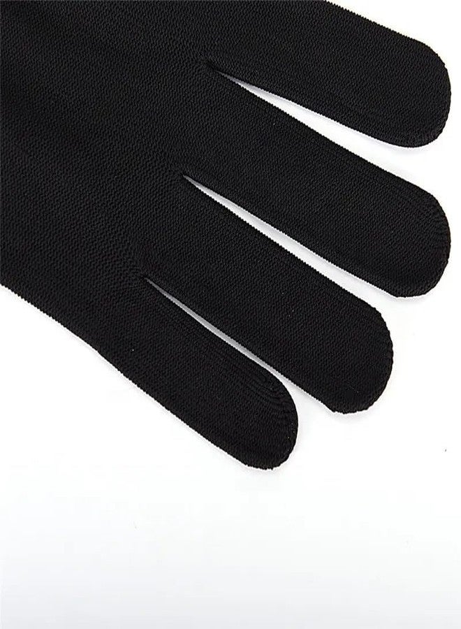 HIGHOPS Sports PVC DOTED Cotton Gloves halp for Cricket Bating and Full grriping in bat Hand he is incris for Bating (Pair Black) - Image 5