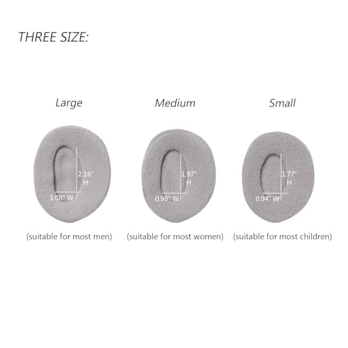 Aurya Bandless Ear Warmers, Soft Fleece Earmuffs for Men, Women and Kids, Compact Thermal Ear Covers for Winter Outdoor Activities, 3 Sizes(Grey) - Image 2