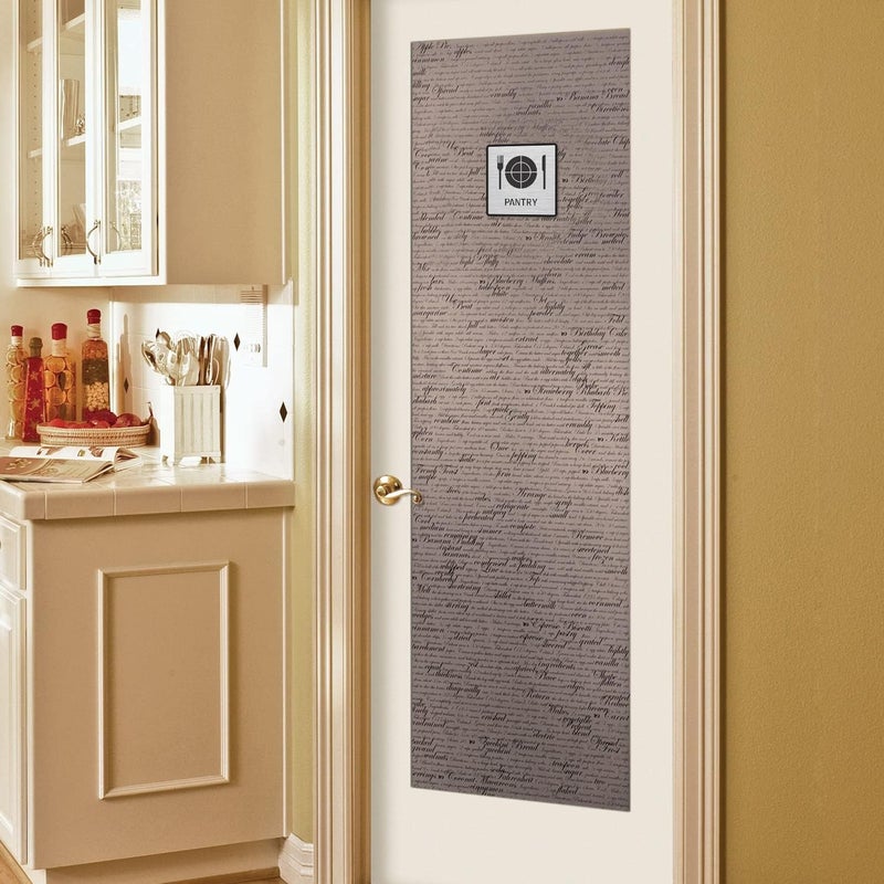 BerryBox Premium Brush Finish Square Silver Acrylic Pantry Sign Easy Mount 3M Self-Adhesive Tape 5.8 Inch Signage Office Corporate Hospital Business Society Resort Hotels Clubhouse Clinic - Image 3