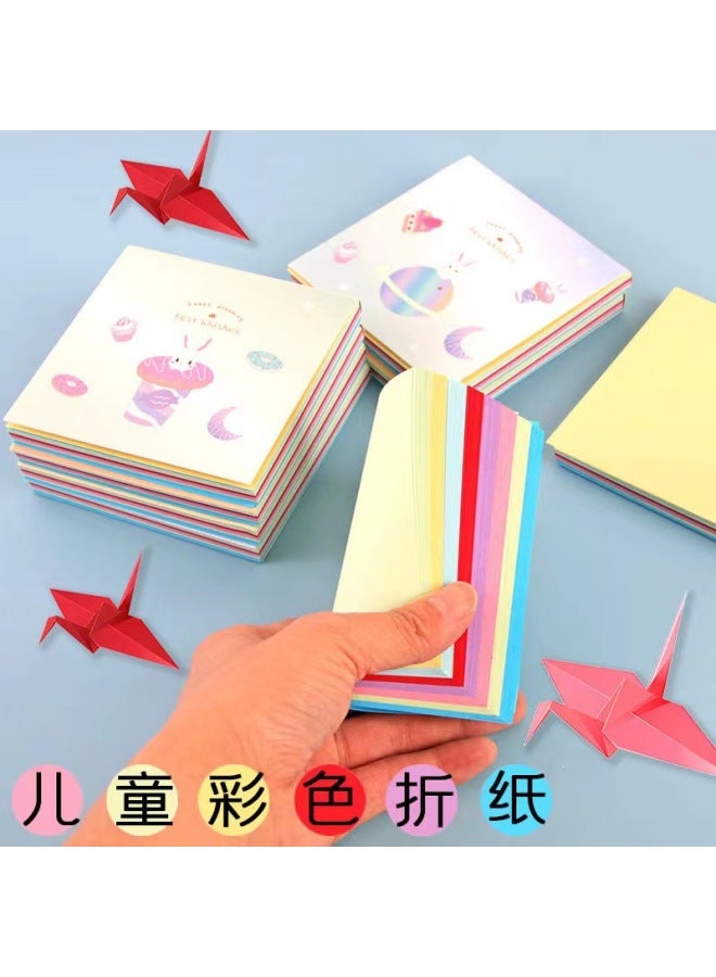 HELPS Color Handmade Origami Students Kindergarten Children Diy Material Paper Cutting 10 Color A4 Printing Paper Copy Paper - Image 1