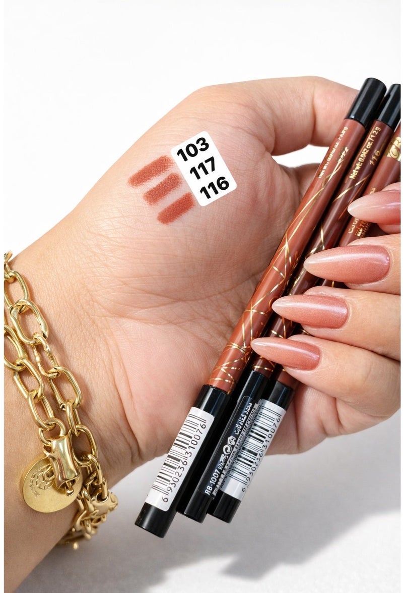 روز بيري قلم تحديد الشفاه المقاوم للماء – درجة 117 - Image 2