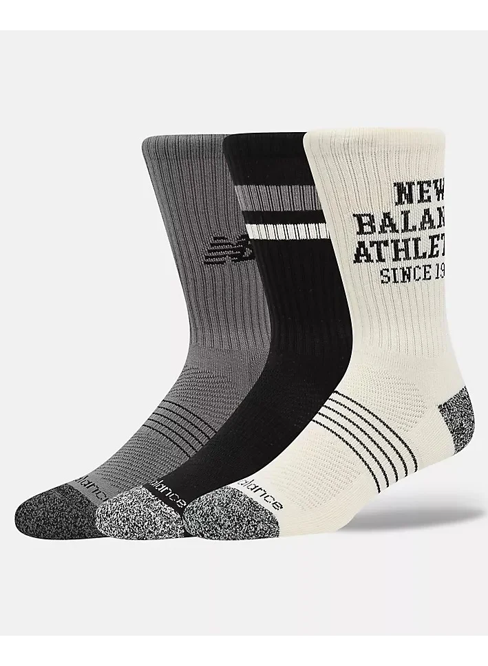 New Balance  Active Graphic Crew Socks 3 Pack  | Best Price UAE