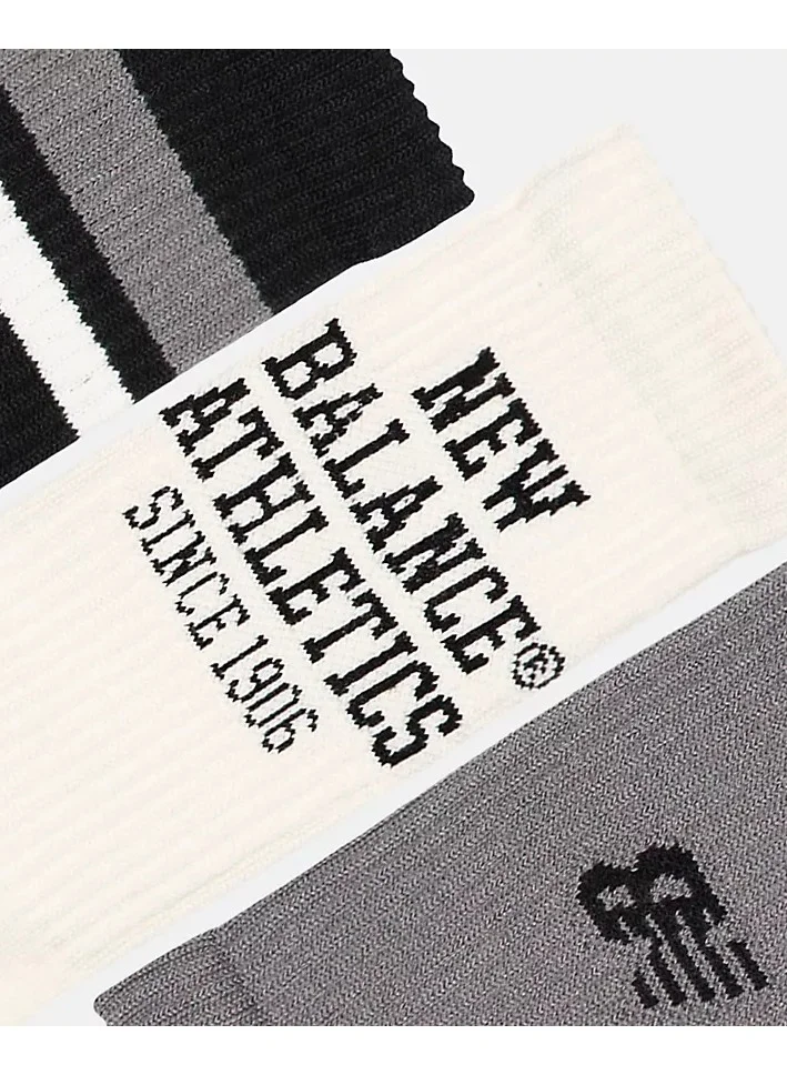 New Balance  Active Graphic Crew Socks 3 Pack  | Best Price UAE