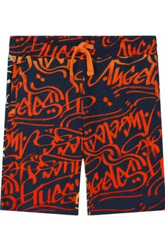 Youth Abstract Print Shorts