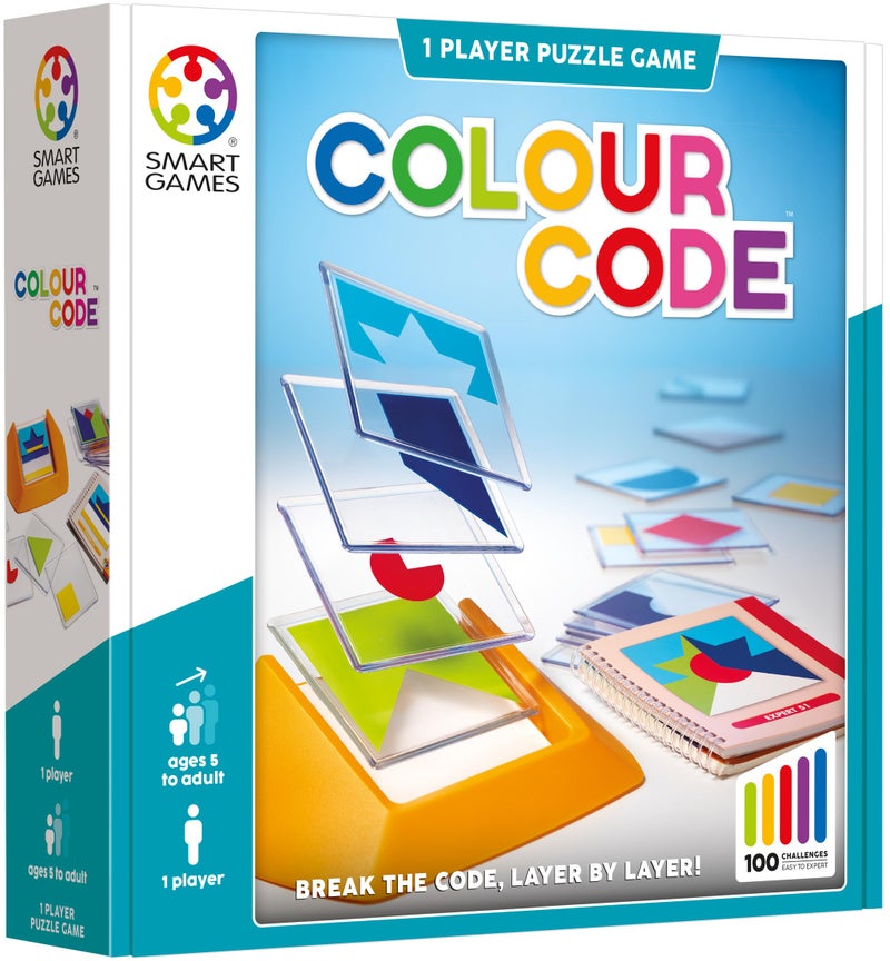 SmartGames Color Code Cognitive Skill-Building Puzzle Game Featuring 100 Challenges for Ages 5 - Adult - Image 3