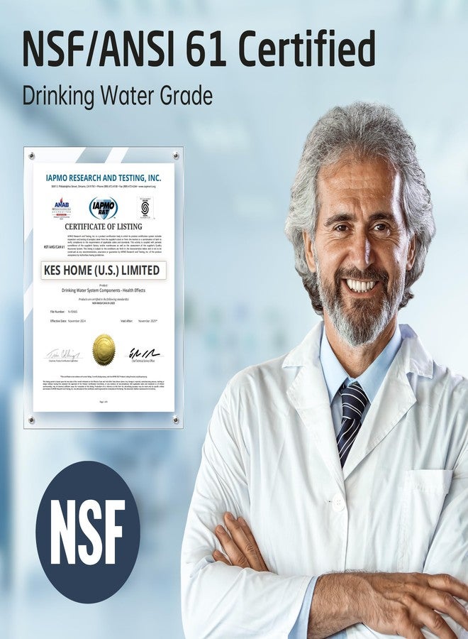 KES NSF Certified Reverse Osmosis Faucet Black RO Lead-Free Water Filter Faucet Drinking Water Faucets Kitchen Faucet 304 Stainless Steel, Z504CLFF18-BK - Image 4
