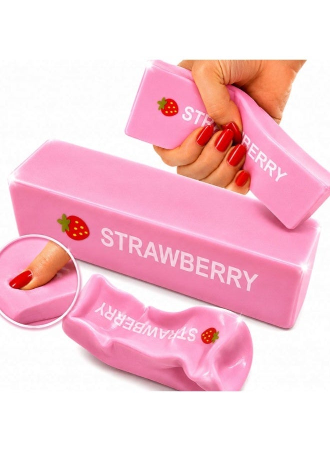SquishyFun Strawberry Stress Relief Squishy Toy – Soft Anti-Stress Squeeze Fidget for Kids & Adults - Image 1