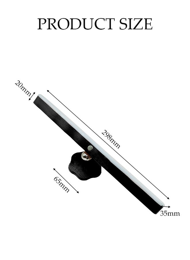 DUNISO Led Mirror Light, Adjustable 360° Rotating Night Light, Corridor Mural Light, Fill Light, Magnetic Makeup Mirror, Touch Light, Removable Cabinet Light, Built-In Rechargeable Battery, Suitable For Wardrobe, Bedside Mirror, Bathroom, Black Warm Light  - Image 2