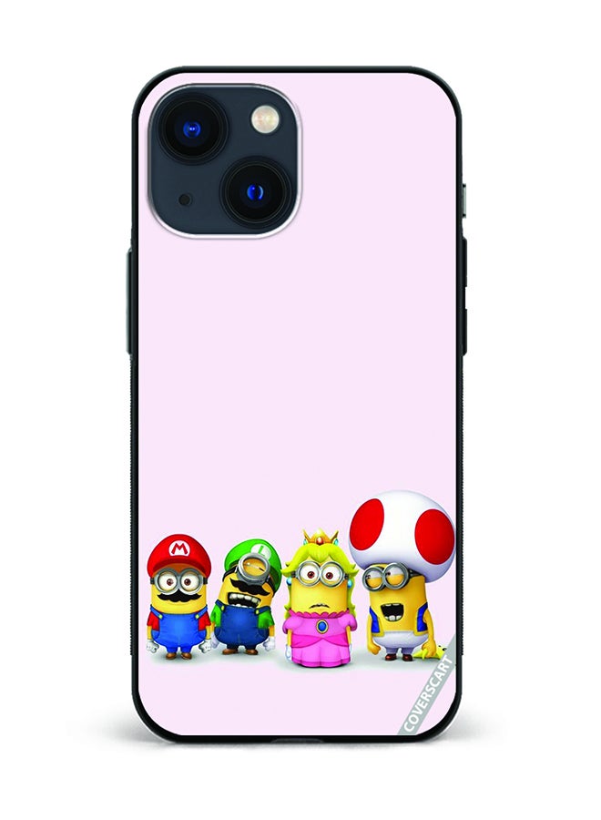 COVERSCART Protective Case Cover For Apple iPhone 13 Mini Minions And Mario Design Multicolour