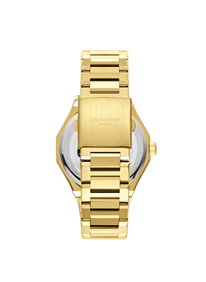 Lee Cooper Men'S Watch, Multi Function Display And Metal Strap - Lc08018.130, Gold  - Image 2