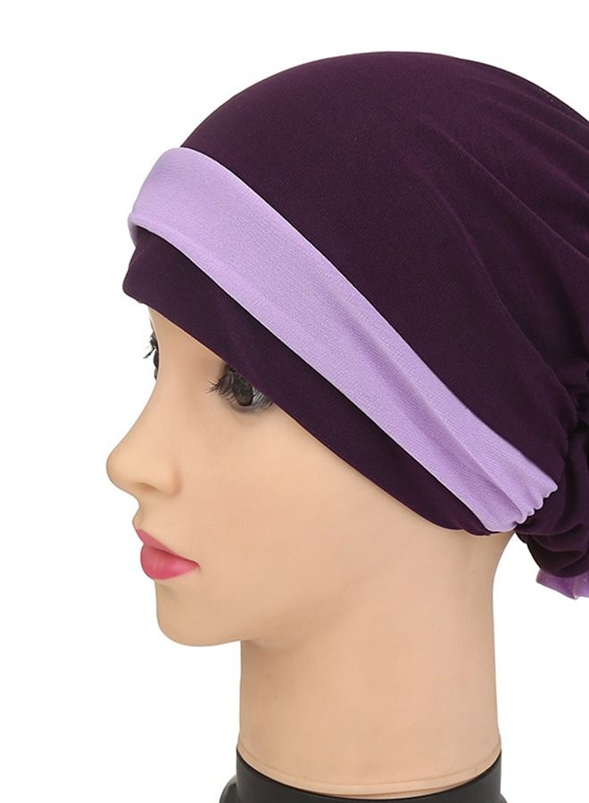 Loquat Double-Color Floral Headband Cap Multicolour  - Image 2