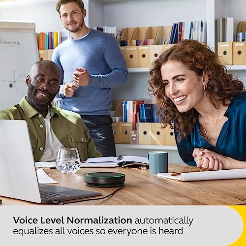 Jabra Speak2 75 (2025 Edition) Wireless Bluetooth Speakerphone - 4 Noise-Cancelling Mics, 65mm Speakers - New Linking Feature - USB-A Dongle - Certified for Microsoft Teams - Dark Grey - Image 5