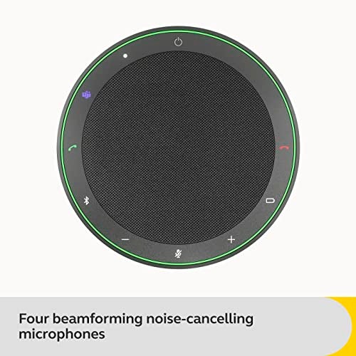 Jabra Speak2 75 (2025 Edition) Wireless Bluetooth Speakerphone - 4 Noise-Cancelling Mics, 65mm Speakers - New Linking Feature - USB-A Dongle - Certified for Microsoft Teams - Dark Grey - Image 2