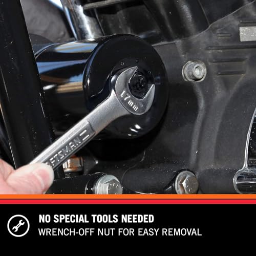 K+N K&N Motorcycle Oil Filter: High Performance, Premium, Designed to be used with Synthetic or Conventional Oils, Wrench Off Nut: Fits Select Honda, Kawasaki, Polaris, Yamaha Motorcycles, KN-204C - Image 5