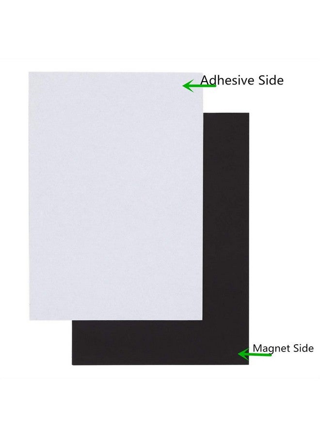 CORNERIA 10Pack 8X10 Inch 20Mil Flexible Sticky Magnetic Sheets Adhesive Magnet Sheet Stickers For Artworks,Dies,Stamps, Fridge Photo -Easy Cut to Any Size, Peel,Stick - Image 2