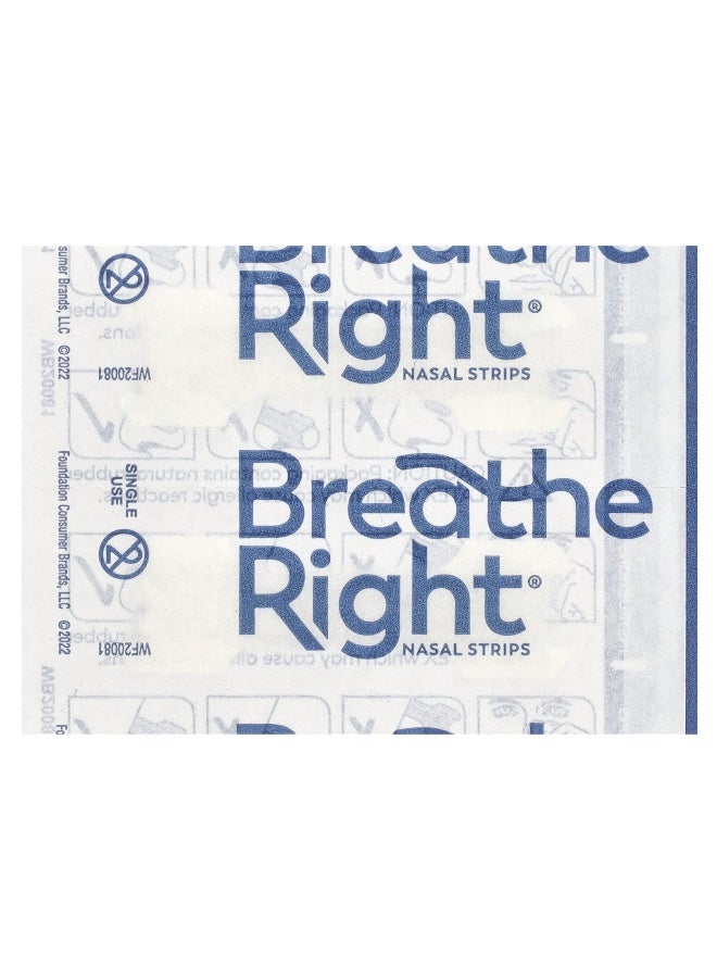 Breathe Right, Nasal Strips, SM/Med, Clear, 30 Strips (Packaging may vary) - Image 3
