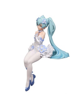 General Hatsune Miku Sitting Princess Pink Butterfly Flower Fairy Instant Noodle Pressed Hand-made Model Player Car Desktop Case Ornaments  - Image 3