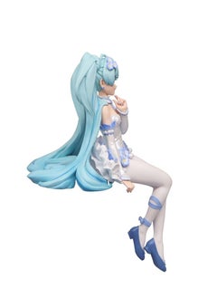General Hatsune Miku Sitting Princess Pink Butterfly Flower Fairy Instant Noodle Pressed Hand-made Model Player Car Desktop Case Ornaments  - Image 5