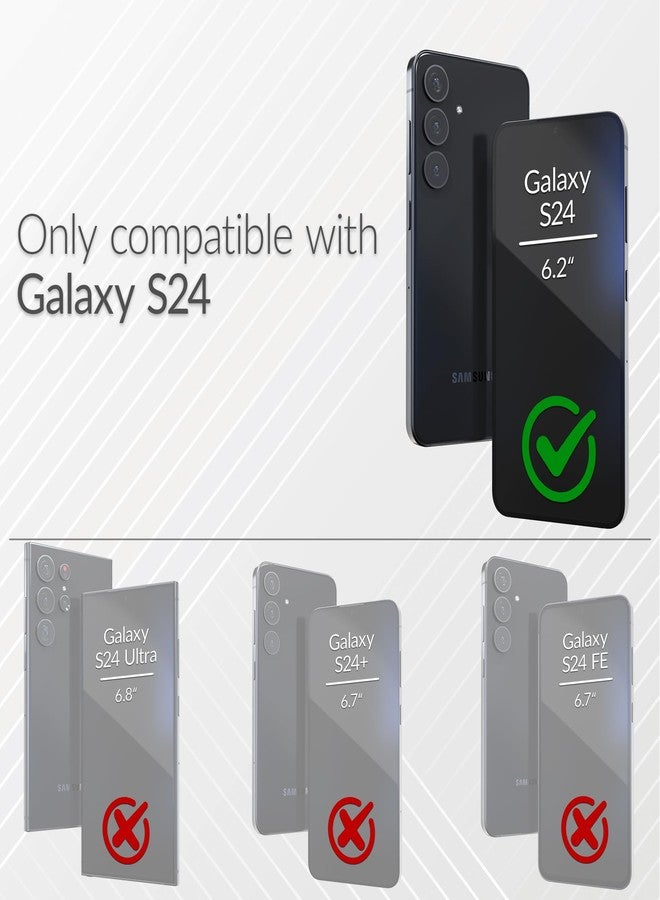 كريف جراب Crave لهاتف سامسونج جالاكسي S24، جراب مزدوج الطبقات مقاوم للصدمات لهاتف سامسونج جالاكسي S24 (6.2 بوصة) - أخضر غابي - Image 2