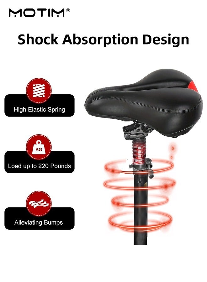 Motim Adjustable Electric Scooter Seat for M365/1S/Lite/Pro, Shock Absorption Foam Cushion, Foldable No-punch Saddle with Dual Shock Absorbers - Image 4
