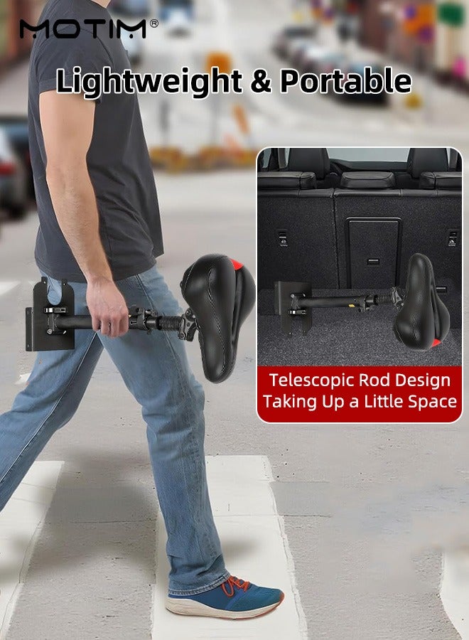 Motim Adjustable Electric Scooter Seat for M365/1S/Lite/Pro, Shock Absorption Foam Cushion, Foldable No-punch Saddle with Dual Shock Absorbers - Image 5