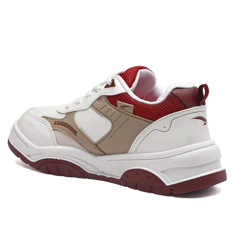 Asian Stylish White and Beige Sneakers for Women and Girls