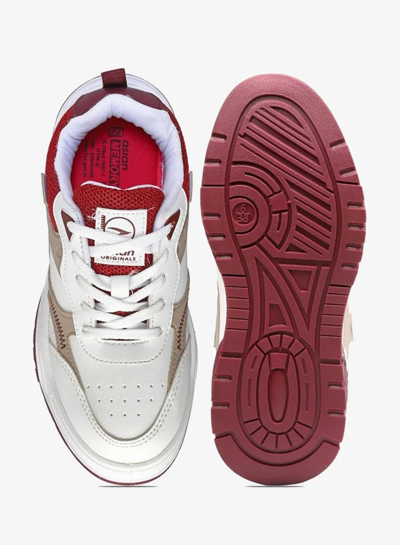 Asian  Stylish White and Beige Sneakers for Women and Girls for Women | Best Price UAE
