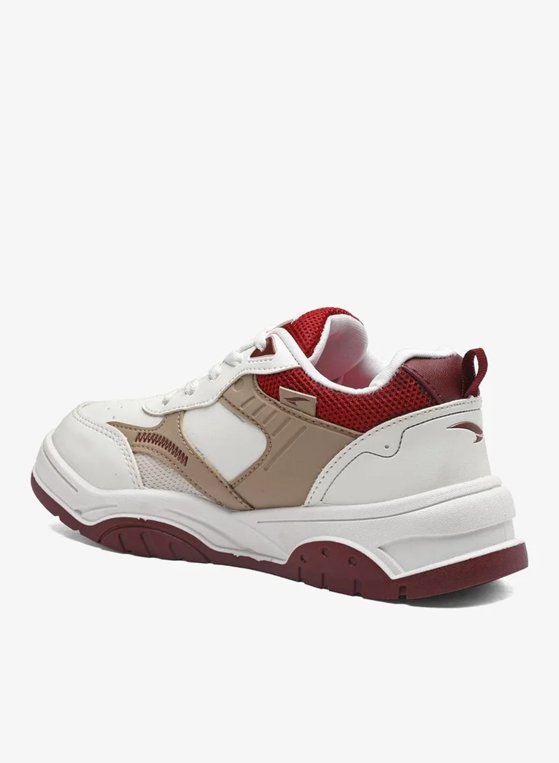 Asian  Stylish White and Beige Sneakers for Women and Girls for Women | Best Price UAE