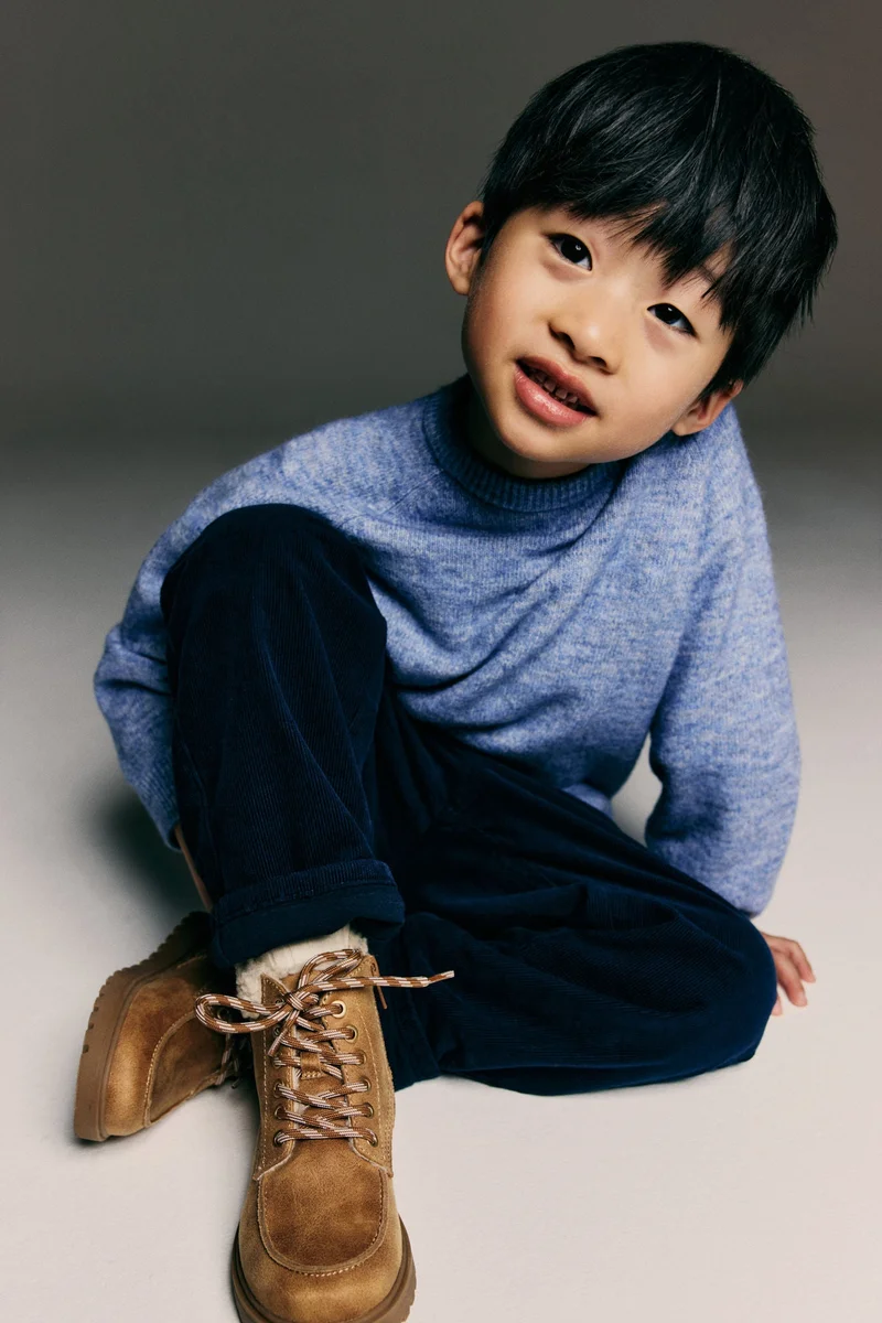 اتش اند ام بنطلون كوردروي مبطن