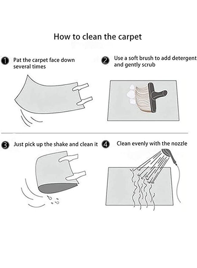 Camel + Coffee Plush Puzzle Foam Floor Mat for Kids- Thick Interlocking Fluffy Tiles with Border Square Rug Split Joint Soft Climbing Carpet Mats Area Rug for Room Floor - Image 3