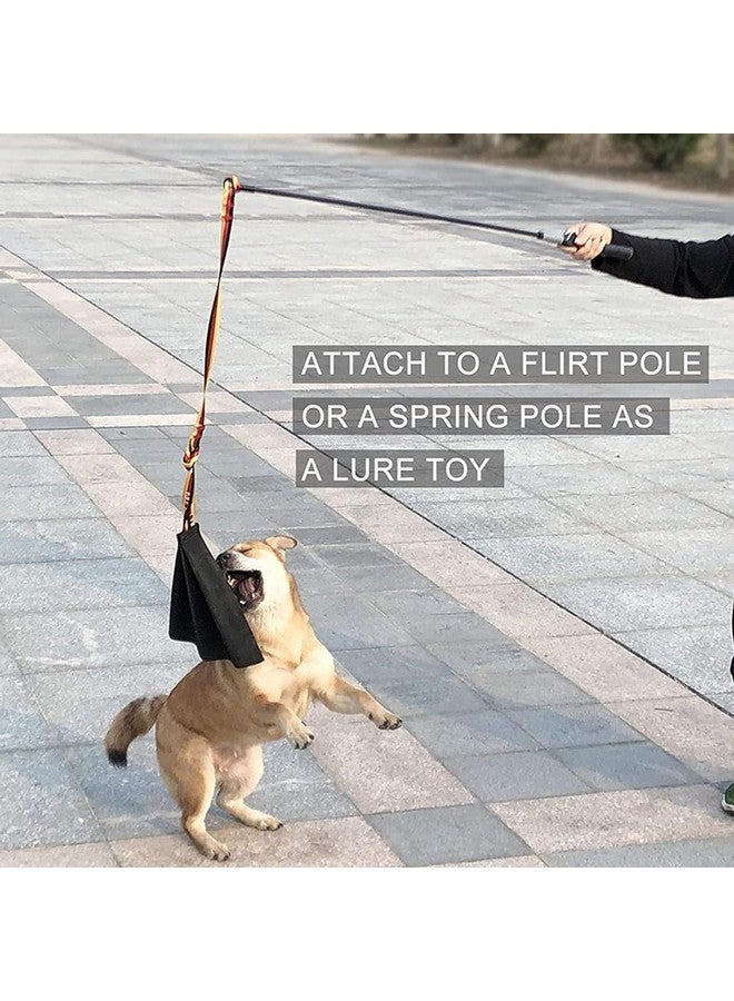 فوكتي فوكيتي، ممسحة عض جلدية لتدريب الكلاب، ممسحة عض تفاعلية للجراء بمقبض، لعبة شد الحبل للكلاب، لعبة تدريب على العض، لعبة جرو لتنمية غريزة الفريسة، لعبة شد الحبل - Image 4