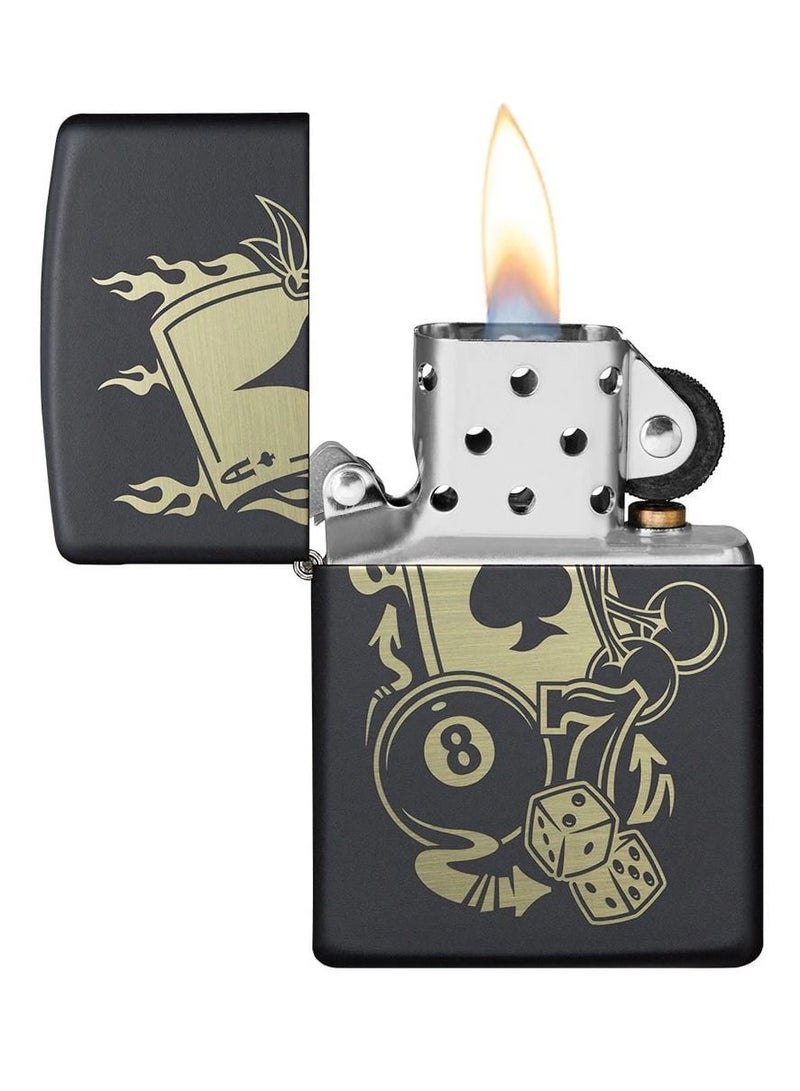 Zippo 49257 218 Design Black Matte Windproof Lighter - Image 3