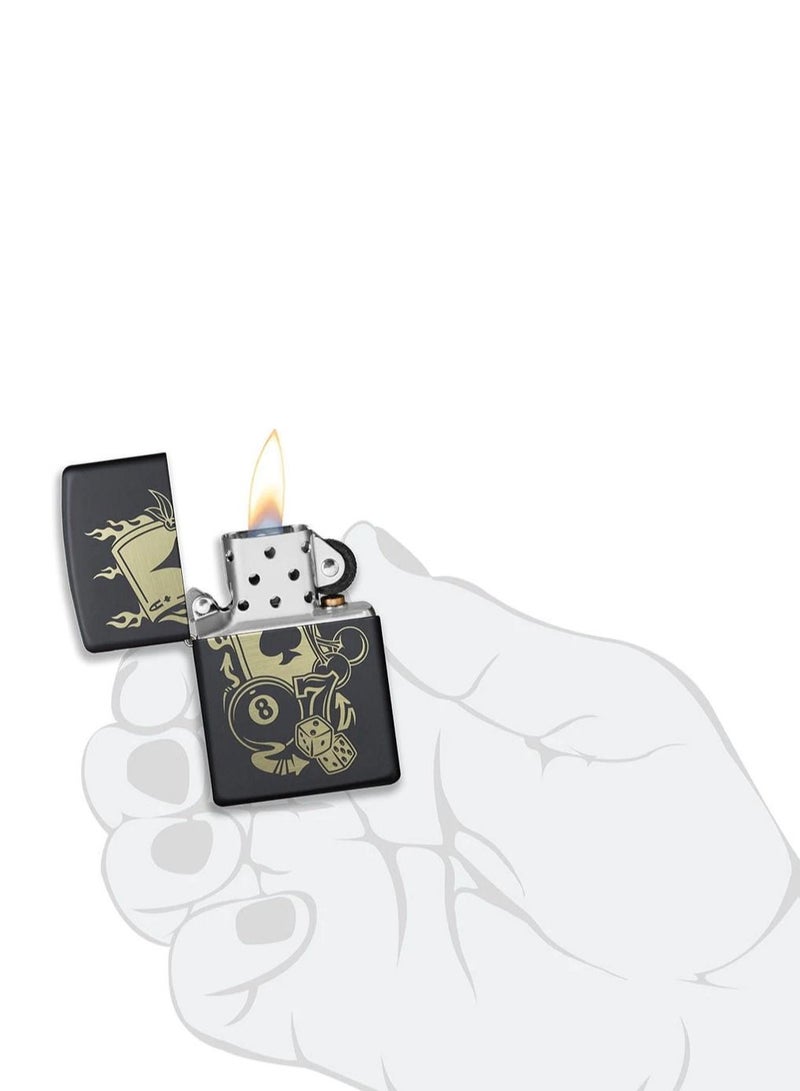 Zippo 49257 218 Design Black Matte Windproof Lighter - Image 4