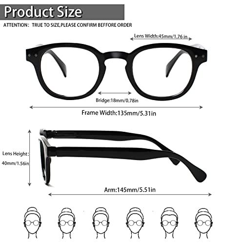 Kerecsen Reading Glasses 6 Pack Great Value Quality Readers Spring Hinge Color Glasses (6 colors mixed, 1.5, diopters) - Image 2
