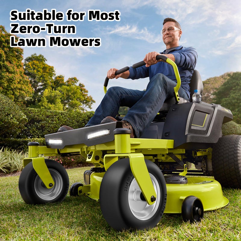 RONPOW 11x4.00-5 Lawn Mower Tires Flat Free and Wheel, 11x4-5 Solid Front Tires for Zero Turn Mower, 350Lbs Load, 3/4", 5/8" and 1/2" Bearings, 3.4"-5.8" Hub for Residential Commercial, 2Pack Gray - Image 3