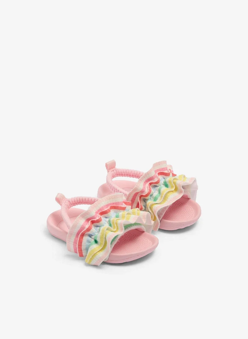 Matalan Baby Multicolour Frill Sliders